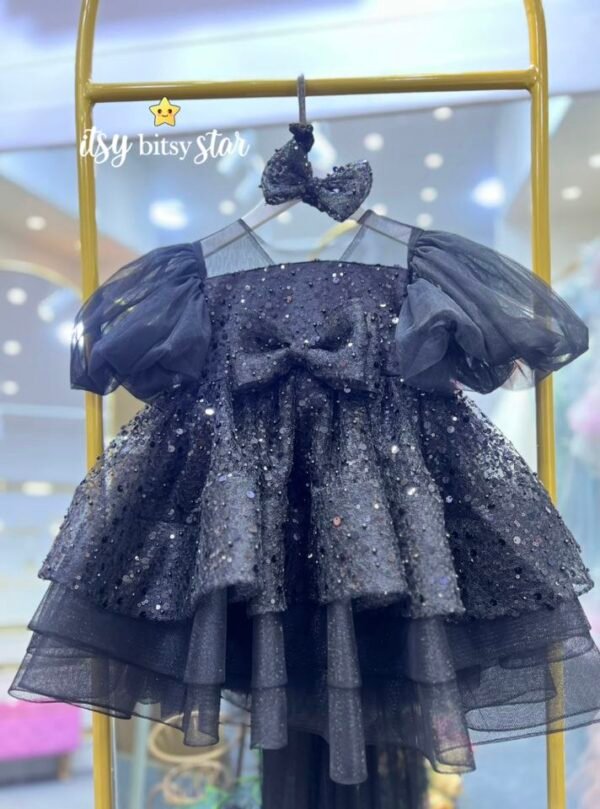 Sparkle Lavender Designer Baby Dress